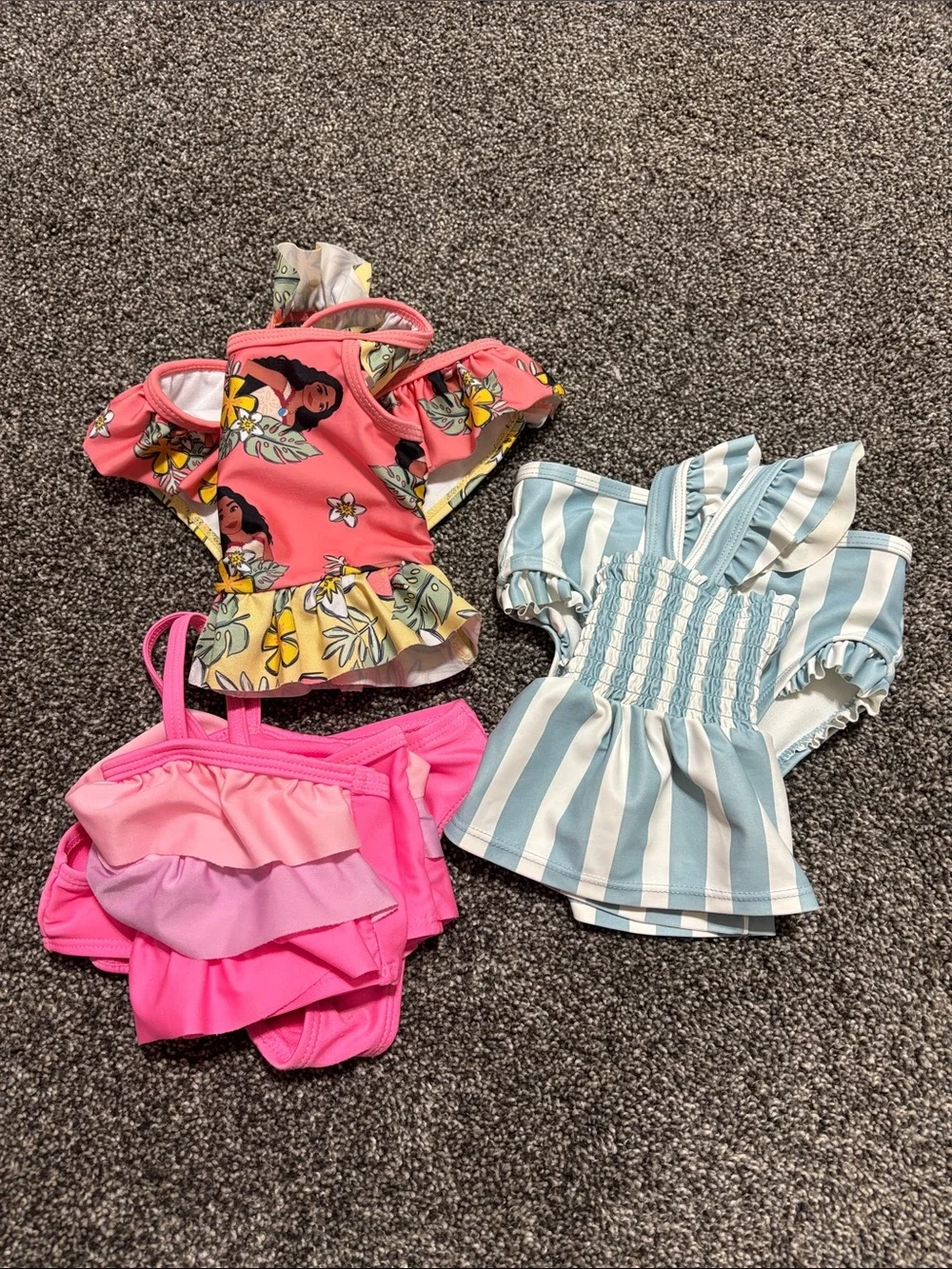2T (3) 2pc bathing suits